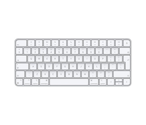 מקלדת אלחוטית Apple Magic Keyboard Bluetooth בצבע לבן וכסוף