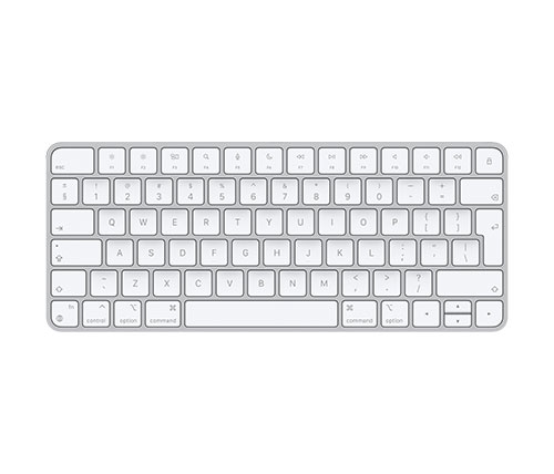 מקלדת אלחוטית Apple Magic Keyboard Bluetooth בצבע לבן וכסוף 