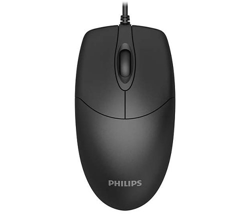עכבר חוטי Philips SPK7234 בצבע שחור