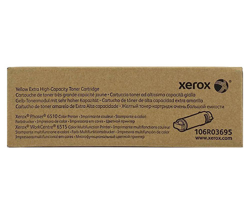 טונר צהוב מקורי Xerox 106R03695 למדפסת 6510/6515