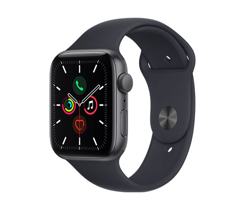 שעון חכם אפל Apple Watch SE GPS 44mm בצבע Space Gray Case עם רצועת Midnight Sport Band