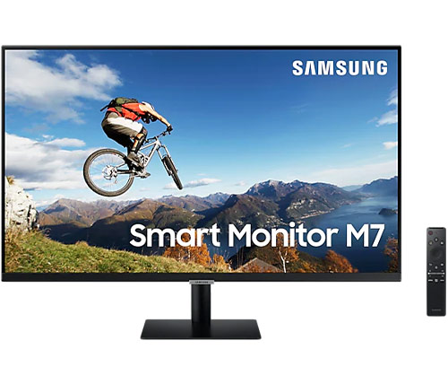 מסך מחשב חכם כולל שלט "31.5 Samsung Smart Monitor M7 4K S32AM700UM