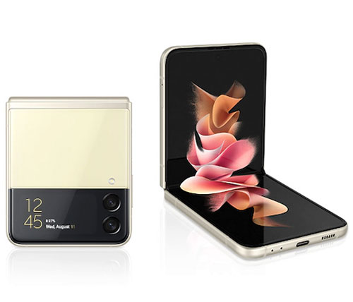 סמארטפון Samsung Galaxy Z Flip 3 5G SM-F711B 256GB בצבע שמנת - שנה אחריות היבואן הרשמי סאני