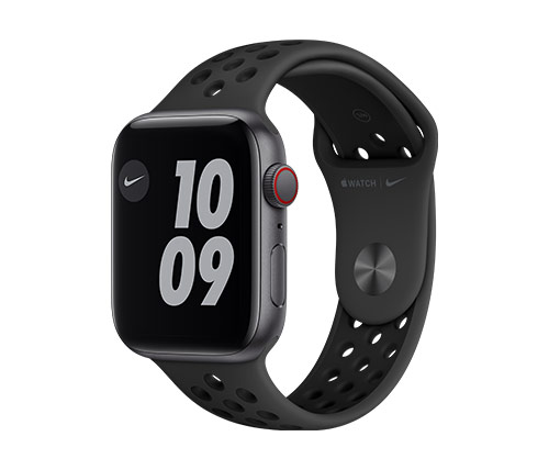 שעון חכם אפל Apple Watch Nike SE GPS + Cellular 44mm בצבע Space Gray Case עם רצועת Anthracite/Black Nike Sport Band