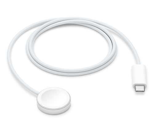 כבל טעינה מגנטי לשעון Apple Watch Magnetic Fast Charger כולל חיבור USB-C אורך כ-1 מטר 