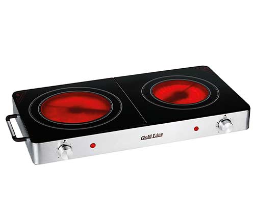 כירה חשמלית קרמית כפולה Gold line ATL-802 3000W