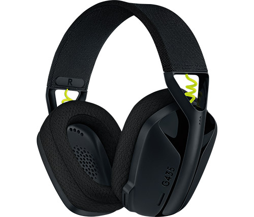 אוזניות גיימינג אלחוטיות עם מיקרופון Logitech G435 LightSpeed Wireless Gaming בצבע שחור