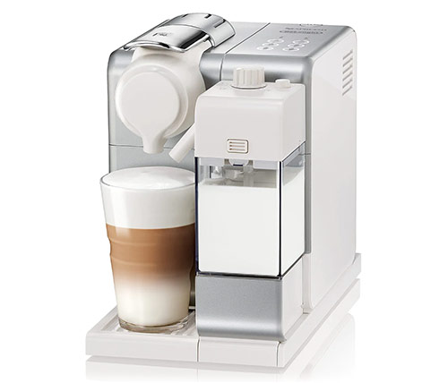 מכונת קפה נספרסו Nespresso Lattissima Touch EN560 בצבע כסוף כולל מקציף חלב מובנה