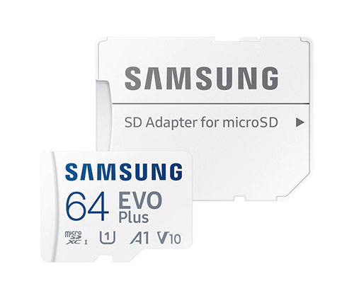 כרטיס זכרון Samsung Evo Plus 2020 MB-MC64KA microSDXC With Adapter - בנפח 64GB