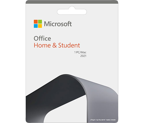 קוד להורדת תוכנת אופיס Microsoft Office Home & Student 2021 למחשב PC / Mac אחד