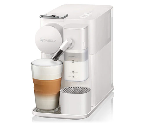 מכונת קפה נספרסו Nespresso Delonghi Lattissima One EN510.W כולל מקציף חלב מובנה בצבע לבן