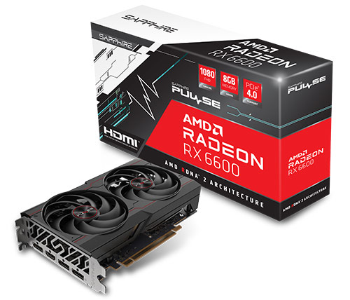כרטיס מסך Sapphire Pulse AMD Radeon RX 6600 8GB GDDR6