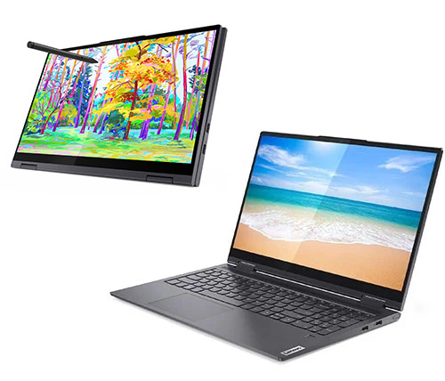 מחשב נייד "15.6 Lenovo Yoga 7 15ITL5 82BJ004FIV i7-1165G7 בצבע אפור, כונן 1TB SSD זכרון 16GB ומ.גרפי Intel Iris Xe