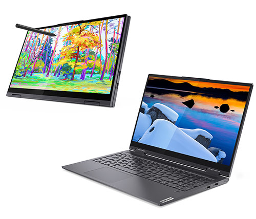 מחשב נייד עם מסך מגע "15.6 Lenovo Yoga 7 82BJ00AJIV i7-1165G7 כונן 1TB SSD זכרון 16GB ומ.גרפי Intel Iris Xe Graphics