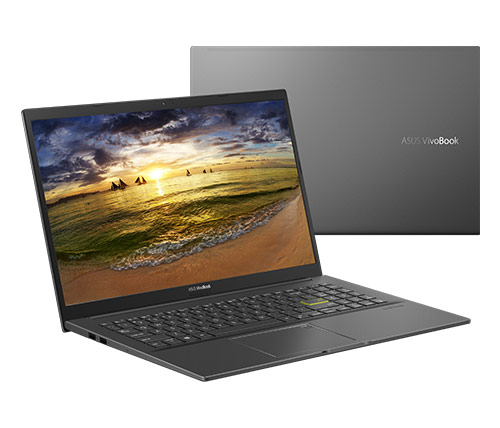 מחשב נייד "15.6 Asus VivoBook 15 K513EQ-L1202T i7-1165G7 בצבע Indie Black כונן 1TB SSD זכרון 16GB ומ.גרפי Nvidia MX350