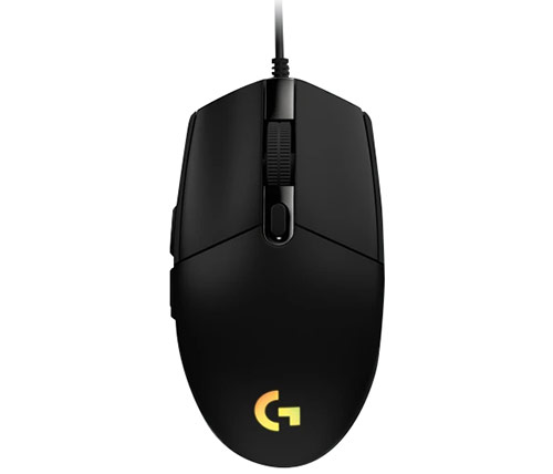 עכבר גיימינג חוטי - כולל תאורת RGB לד - צבע שחור - Logitech G102 Lightsync