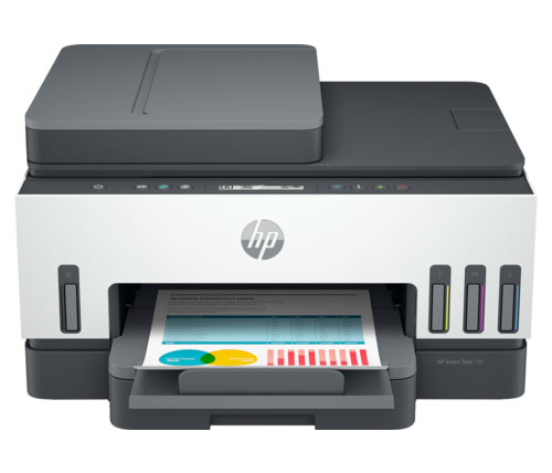 מדפסת בקבוקי דיו אלחוטית HP Smart Tank 750 All-in-One Printer משולבת Wi-Fi