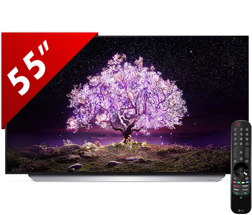 טלוויזיה חכמה "55 LG C1 OLED55C1PVA 4K OLED HDR10 Pro WebOS AI ThinQ - משלוח חינם