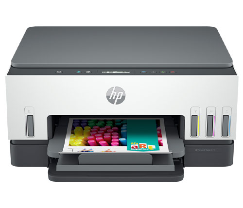 מדפסת בקבוקי דיו אלחוטית HP Smart Tank 670 All-in-One Printer משולבת Wi-Fi