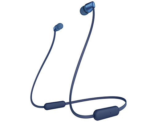 אוזניות אלחוטיות Sony WI-C310 עם מיקרופון Bluetooth בצבע כחול