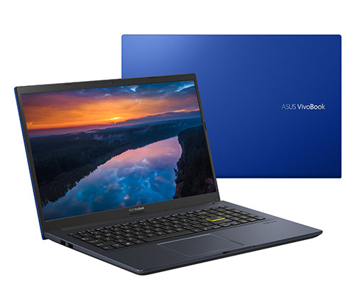 מחשב נייד "15.6 Asus VivoBook X513EA-BQ1703W i5-1135G7 בצבע Cobalt Blue, כונן 512GB SSD, זכרון 8GB ומ.גרפי Intel Iris Xe Graphics