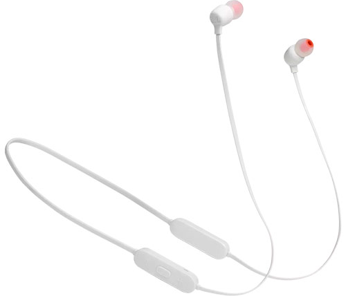 אוזניות אלחוטיות JBL Tune 125BT עם מיקרופון Bluetooth בצבע לבן
