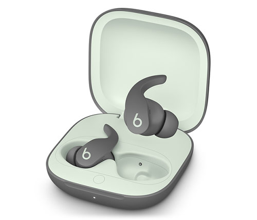 אוזניות אלחוטיות Beats Fit Pro Bluetooth עם מיקרופון בצבע אפור הכוללות כיסוי טעינה אחריות היבואן הרשמי