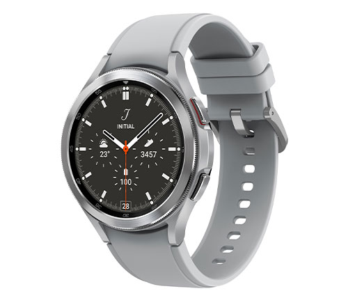 שעון חכם סמסונג Samsung Galaxy Watch 4 Classic SM-R895 LTE בצבע כסוף אחריות היבואן הרשמי