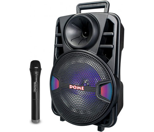 בידורית קריוקי ניידת Dome DM3008 כולל מיקרופון אלחוטי