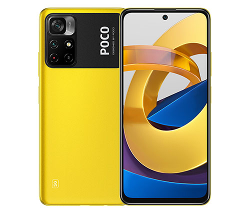 סמארטפון Xiaomi Poco M4 Pro 5G 128GB בצבע צהוב - שנתיים אחריות היבואן הרשמי