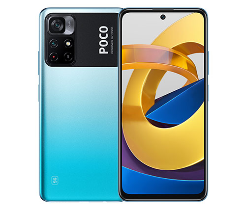 סמארטפון Xiaomi Poco M4 Pro 5G 128GB בצבע Cool Blue - שנתיים אחריות היבואן הרשמי המילטון