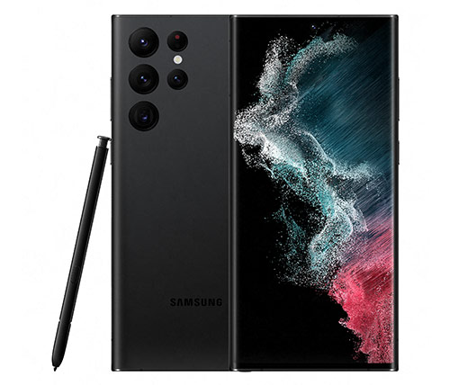 סמארטפון Samsung Galaxy S22 Ultra 5G SM-G908E 256GB בצבע שחור שנה אחריות היבואן הרשמי 