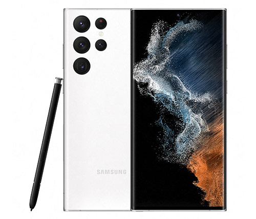 סמארטפון Samsung Galaxy S22 Ultra 5G SM-G908E 256GB בצבע לבן שנה אחריות היבואן הרשמי 