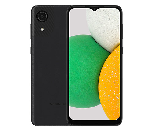 סמארטפון Samsung Galaxy A03 Core SM-A032F/DS 32GB בצבע שחור - שנה אחריות ע"י Cellnow יבואן מקביל