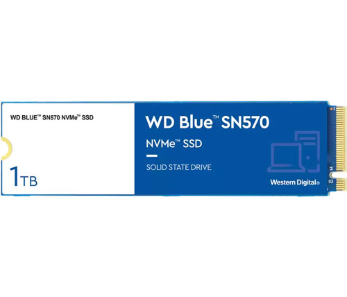 כונן Western Digital WD Blue SN570 NVMe M.2 SSD 1TB SSD
