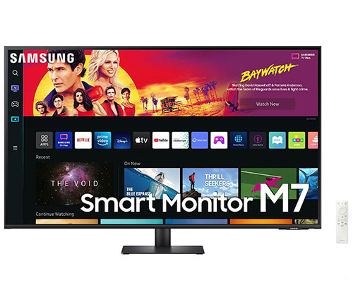 מסך מחשב חכם כולל שלט 42.5 אינץ' Samsung Smart Monitor 7 4K 43BM700UM