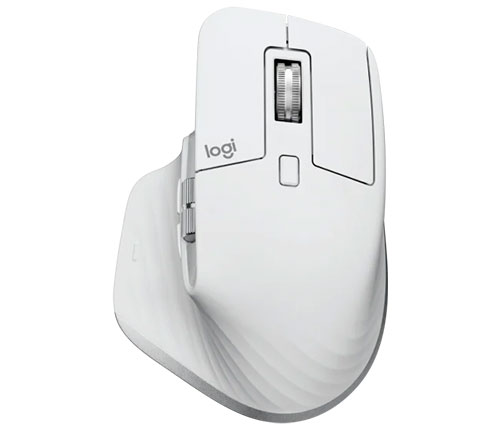 עכבר אלחוטי Logitech Mx master 3s Wireless Bluetooth למחשבי Mac בצבע Pale-Gray