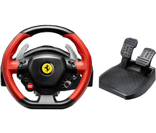 הגה מרוצים ודוושות Thrustmaster 458SPIDER ל- XBox One / XBOX Series X ...