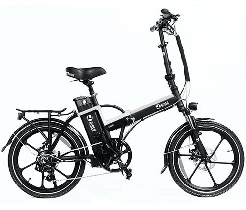 אופניים חשמליים Rider Classic 48V/13A בצבע שחור ולבן