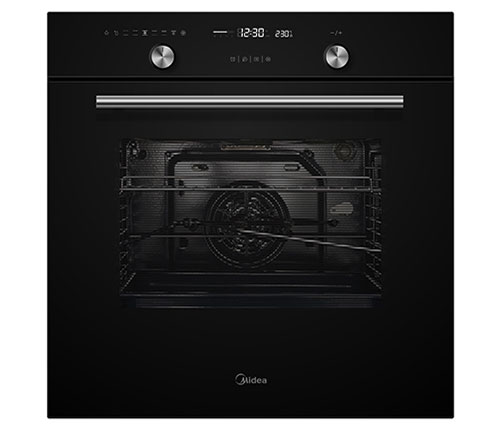 תנור אפייה Midea בנוי 9 תכניות דגם N5M90E5 בצבע שחור עם 3 שנים אחריות ע"י היבואן הרישמי 