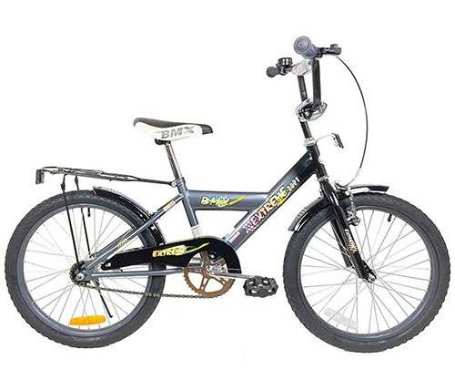 אופני ילדים BMX בגודל 20 אינצ' - בצבע אפור - משלוח חינם