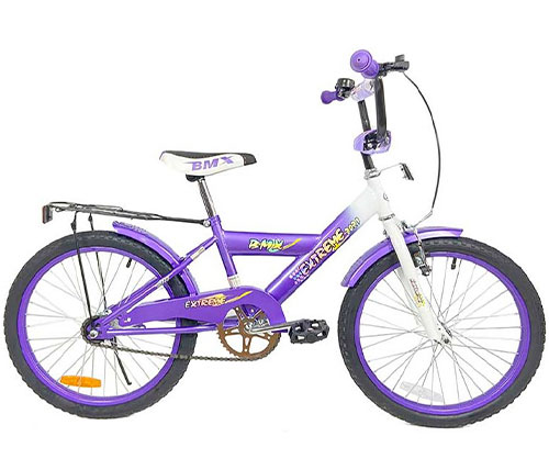 אופני ילדים BMX בגודל 20 אינצ' - בצבע סגול לגילאי 6-7 - משלוח חינם