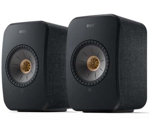 זוג רמקולים אלחוטיים Wireless HiFi Speakers LSX II KEF בצבע שחור