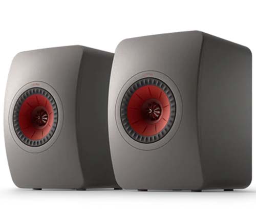 זוג רמקולים מדפיים KEF LS50 Meta בצבע אפור