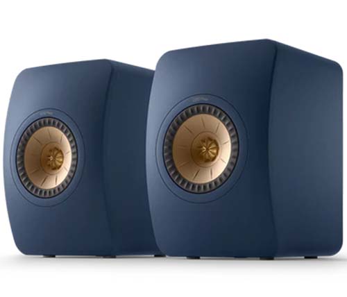 זוג רמקולים מדפיים KEF LS50 Meta בצבע כחול