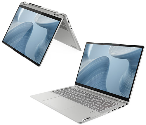 מחשב נייד עם מסך מגע "14 Lenovo IdeaPad Flex 5 82R7009LIV i5-1235U כונן 512GB SSD, זכרון 8GB ומ.גרפי Intel Iris Xe Graphics
