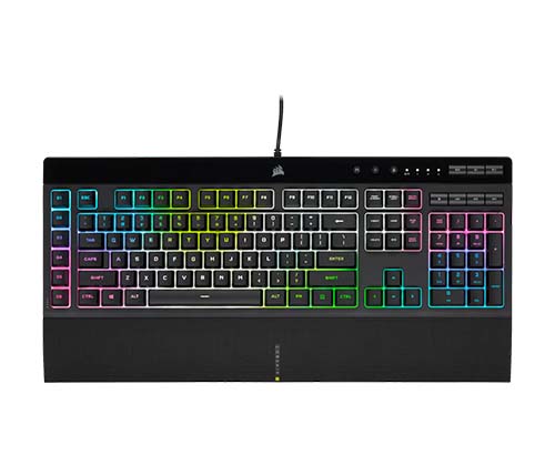 מקלדת גיימינג Corsair K55 Pro XT RGB Gaming כולל תאורת לד, עברית אנגלית