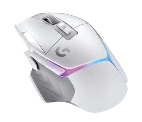 עכבר גיימינג אלחוטי Logitech G502X PLUS בצבע לבן