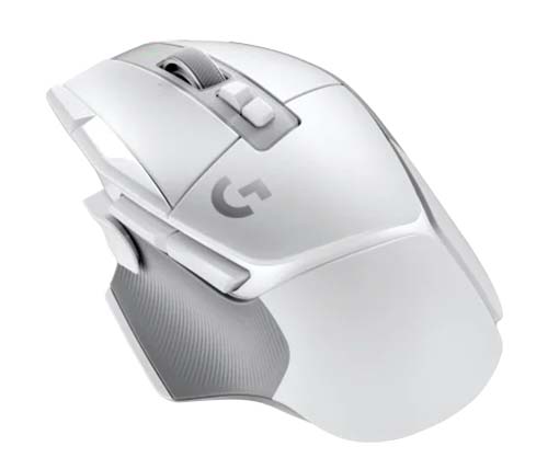 עכבר גיימינג אלחוטי Logitech G502X Lightspeed בצבע לבן