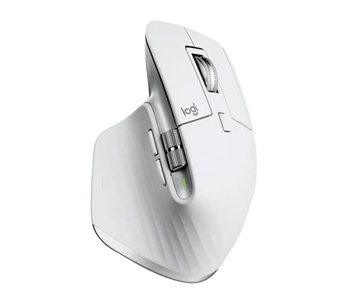 עכבר אלחוטי Logitech Mx master 3s Wireless Bluetooth למחשבי Mac בצבע Pale Gray